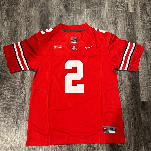Caleb Downs Ohio State Buckeyes Red Jersey Men’s Size S-XXL - Picture 2 of 8
